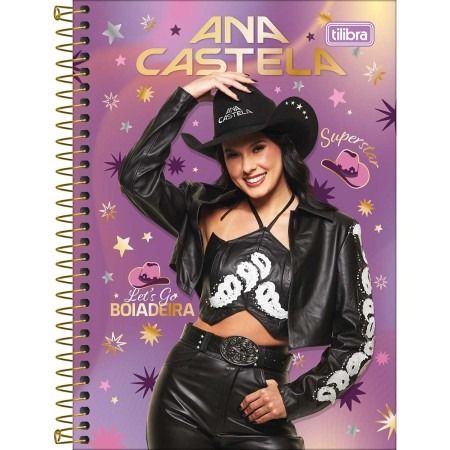 CADERNO ESPIRAL ANA CASTELA 1/4 C.D.